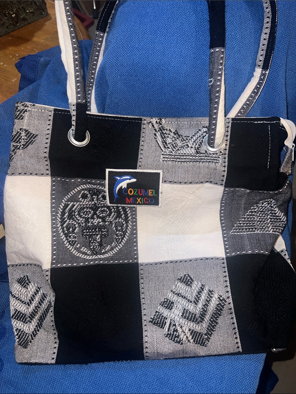 Cozumel Mexico Patchwork Souvenir Bag
